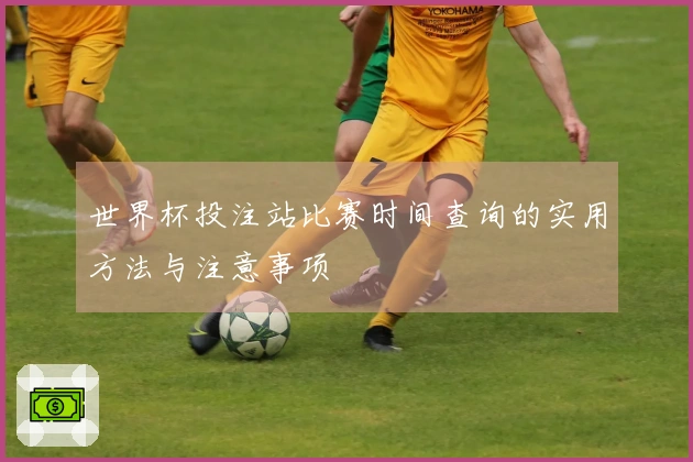 世界杯投注站比赛时间查询的实用方法与注意事项
